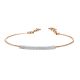 Diamond Bar Bangle in 18K Rose Gold